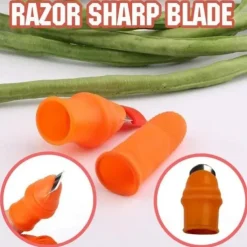 Silicone Thumb Knife Finger Protector Vegetable Harvesting Knife Plant Blade Scissors Cutting Rings Garden Gloves