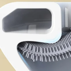 Silicone Toilet Brush Wall Mounted Removable Handle Holder Set No-Slip Bendable Brush Head Cleaning Tools WC Accessories
