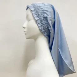 Silk Long Elastic Band Long Hair Sleeping Cap Breathable Windproof Warm Silk Mulberry Silk Elastic Hair Cap Hat