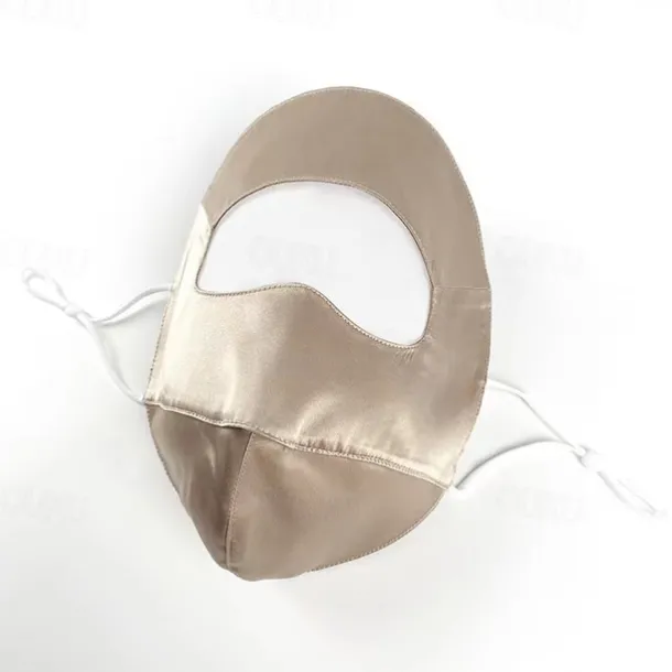 Silk Mask Breathable Cool Sunscreen Anti-uv Silk Mask Soft Dustproof Double-sided Mulberry Silk