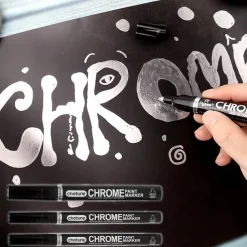 Silver Mirror Marker, Liquid Mirror Chrome Marker Model Gloss Oil-based Paint Marker Pen Watercolor, Liquid Chrome Marker Set For On Any Surface,Perfect For Easter Decoration