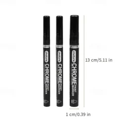 Silver Mirror Marker, Liquid Mirror Chrome Marker Model Gloss Oil-based Paint Marker Pen Watercolor, Liquid Chrome Marker Set For On Any Surface,Perfect For Easter Decoration