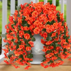 Simulated Morning Glory Trumpet Flower Wall Hanging Hanging Fake Green Plants Plant Decorations Flower Wall Decorations Wedding Decorations