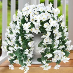 Simulated Morning Glory Trumpet Flower Wall Hanging Hanging Fake Green Plants Plant Decorations Flower Wall Decorations Wedding Decorations