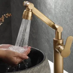 Single Handle Bathroom Faucet Basin Sink Mixer Black Faucet Dual Sprayer Nozzle Hot Cold Crane Mixer Water Taps