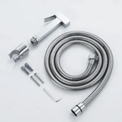 Single Hole Bidet Electroplated Toilet Handheld Bidet Sprayer Self-Cleaning Contemporary