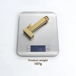 Single Hole Bidet Electroplated Toilet Handheld Bidet Sprayer Self-Cleaning Contemporary