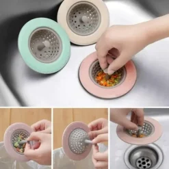 Sink Strainer Silicone Sieve Kitchen Sink Filter Mesh Fillers For Hair Gootsteen Zeef Things For Kitchen Accessories