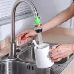 Six-Layer Adjustable Faucet Filter Water Purifier Household Bathroom Kitchen Tap Water Filter Splash-Proof Water Faucet Shower