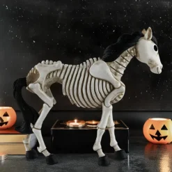 Skeleton Horse Skeleton Horse Statue Creepy Halloween Skeleton Animals Halloween Novelty Skeleton Farm