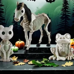 Skeleton Horse Skeleton Horse Statue Creepy Halloween Skeleton Animals Halloween Novelty Skeleton Farm