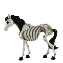 Skeleton Horse Skeleton Horse Statue Creepy Halloween Skeleton Animals Halloween Novelty Skeleton Farm