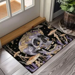 Skull Mushroom Doormat Floor Mats Washable Rugs Kitchen Mat Non-Slip Oil Proof Rug Indoor Outdoor Mat Bedroom Decor Bathroom Mat Entrance Rug