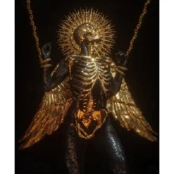 Skull Statue Wall Art Canvas Prints Painting Artwork Picture Nordic Sculpture Modern Home Decoration Décor Rolled Canvas No Frame Unframed Unstretched