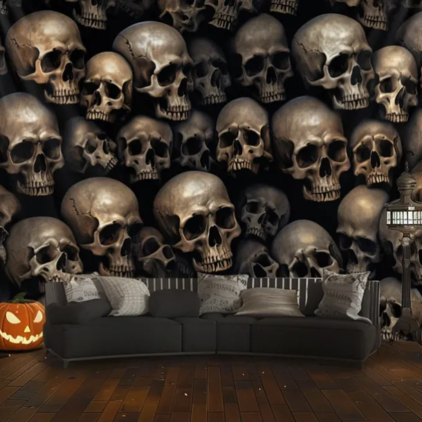 Skulls Tree Hanging Tapestry Wall Art Large Tapestry Mural Decor Photograph Backdrop Blanket Curtain Home Bedroom Living Room Decoration