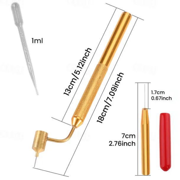 Slanting Fine Line Paint Pen Detailing Fine Line Fluid Writer Paint Applicator Pen Precision Touch Up Paint Perfect for Rock Chips and Scratch Repair