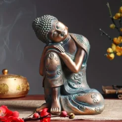 Sleeping Buddha Statue - Resin Sculpture for Home Decor and Religious Practice