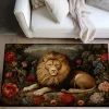 Sleeping Lion Area Rug Kitchen Mat Non-Slip Oil Proof Floor Mat Livingroom Rug Indoor Outdoor Mat Bedroom Decor Bathroom Mat Entrance Rug Door Mat