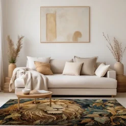 Sleeping Lion Area Rug Kitchen Mat Non-Slip Oil Proof Floor Mat Livingroom Rug Indoor Outdoor Mat Bedroom Decor Bathroom Mat Entrance Rug Door Mat