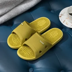 Slippers for Women Men Foot Massage Plantar Fasciitis Sliders House Ladies Sandals Shower Shoes Non-Slip Quick Drying Pool Slides Massage Slippers Shoes Sandals for Men Women