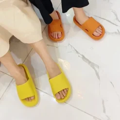Slippers for Women Women Platform Slippers Summer Beach Eva Soft Sole Slide Sandals Leisure Men Ladies Indoor Bathroom Anti-Slip Shoes Slippers