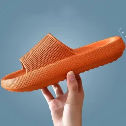 Slippers for Women Women Platform Slippers Summer Beach Eva Soft Sole Slide Sandals Leisure Men Ladies Indoor Bathroom Anti-Slip Shoes Slippers