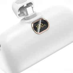 Small Portable Charger for iPhone with Built-in Lightning Cable 5000mAh Power Bank Fast Charging for Phone