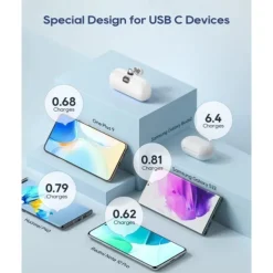 Small Portable Charger for iPhone with Built-in Lightning Cable 5000mAh Power Bank Fast Charging for Phone