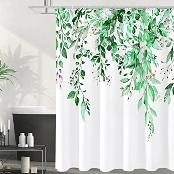 Small Stall Vintage Floral Shower Curtain Waterproof Fabric Botancial Flower Plant Shower Curtains for Bathroom