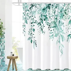 Small Stall Vintage Floral Shower Curtain Waterproof Fabric Botancial Flower Plant Shower Curtains for Bathroom