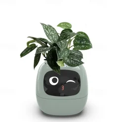 Smart Flowerpots,Smart Pet Planter,Ai Planter,Intelligent Flowerpots,Multiple Expressions,7 Smart Sensors, and Ai Chips Make Raising Plants Easy and Fun for Living Room,Plant-Free
