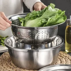 Smartdwel Basin, Germany Multifunctional Stainless Steel Basin, Smartdwel Multifunctional Stainless Steel Basin, 3 in 1 Stainless Steel Shredding & Drainage Chopping Basin