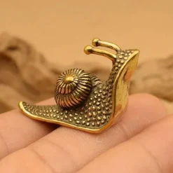 Snail Statues - Mini Retro Copper Snail Sculpture Decoration - Outdoor Pond Garden Snail Small Statues Brass Snails - House Decoration Animal Statues Gifts