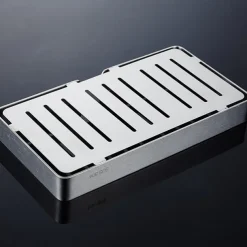 Soap Dishes Holders Hollow Modern Stainless Steel Bathroom Single Shelf Wall Mounted Silvery 1pc