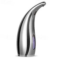 Soap Dispenser Touchless, No Touch Automatic Soap Dispenser for Kitchen, Bathroom, Shower (300ml, Silver)