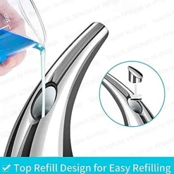 Soap Dispenser Touchless, No Touch Automatic Soap Dispenser for Kitchen, Bathroom, Shower (300ml, Silver)