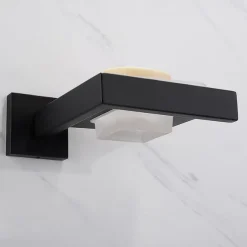 Soap Holder Stainless Steel and ABS with Glass Tray Wall Mounted Bathroom 1pc Painted Finishes, Chrome Electroplated and Brushed