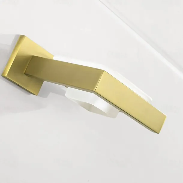 Soap Holder Stainless Steel and ABS with Glass Tray Wall Mounted Bathroom 1pc Painted Finishes, Chrome Electroplated and Brushed