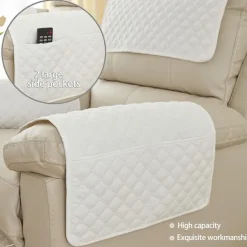 Sofa Armrest Cover Couch Armrest Mat Backret Cover Soft Protector for Chairs Couch Sofa Armchair Slipcovers Recliner Sofa