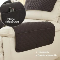 Sofa Armrest Cover Couch Armrest Mat Water Resistant Backret Cover Soft Protector for Chairs Couch Sofa Armchair Slipcovers Recliner Sofa