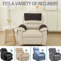 Sofa Armrest Cover Couch Armrest Mat Water Resistant Backret Cover Soft Protector for Chairs Couch Sofa Armchair Slipcovers Recliner Sofa