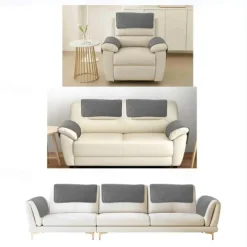 Sofa Armrest Cover Couch Armrest Mat Water Resistant Backret Cover Soft Protector for Chairs Couch Sofa Armchair Slipcovers Recliner Sofa