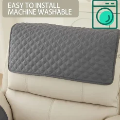 Sofa Armrest Cover Couch Armrest Mat Water Resistant Backret Cover Soft Protector for Chairs Couch Sofa Armchair Slipcovers Recliner Sofa