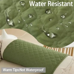 Sofa Armrest Cover Couch Armrest Mat Water Resistant Backret Cover Soft Protector for Chairs Couch Sofa Armchair Slipcovers Recliner Sofa
