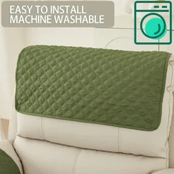 Sofa Armrest Cover Couch Armrest Mat Water Resistant Backret Cover Soft Protector for Chairs Couch Sofa Armchair Slipcovers Recliner Sofa