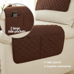 Sofa Armrest Cover Couch Armrest Mat Water Resistant Backret Cover Soft Protector for Chairs Couch Sofa Armchair Slipcovers Recliner Sofa