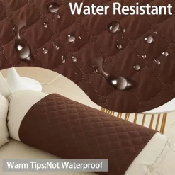 Sofa Armrest Cover Couch Armrest Mat Water Resistant Backret Cover Soft Protector for Chairs Couch Sofa Armchair Slipcovers Recliner Sofa