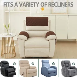 Sofa Armrest Cover Couch Armrest Mat Water Resistant Backret Cover Soft Protector for Chairs Couch Sofa Armchair Slipcovers Recliner Sofa