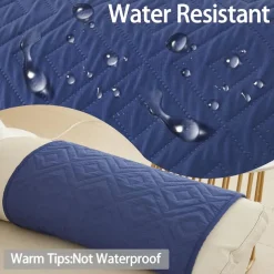 Sofa Armrest Cover Couch Armrest Mat Water Resistant Backret Cover Soft Protector for Chairs Couch Sofa Armchair Slipcovers Recliner Sofa