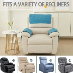 Sofa Armrest Cover Couch Armrest Mat Water Resistant Backret Cover Soft Protector for Chairs Couch Sofa Armchair Slipcovers Recliner Sofa
